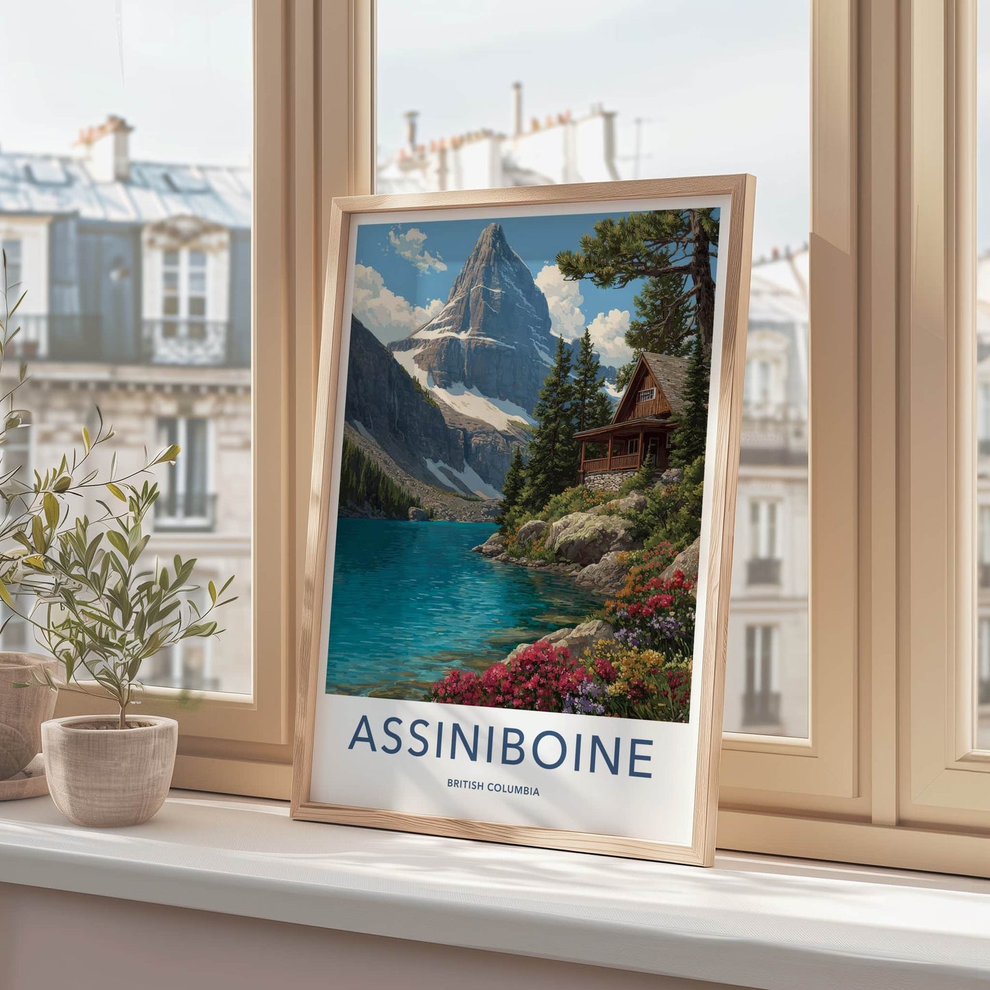 Assiniboine Poster - British Columbia Travel Print