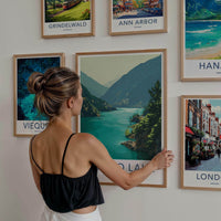 Diablo Lake Poster - Washington Travel Art - Turquoise Alpine Lake Room Decor