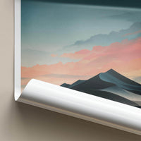 Diamond Beach Poster - Iceland Travel Print - Dramatic Arctic Sands Wall Decor