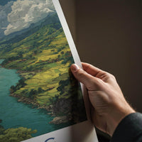 Dihang Poster - India Travel Art - Arunachal Pradesh Valley Wall Decor