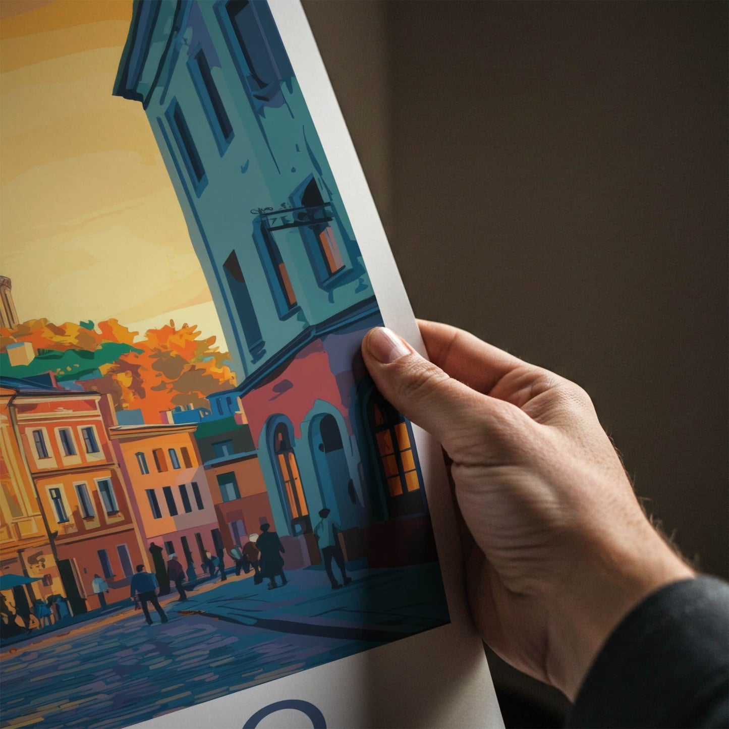 Dnipro Poster - Ukraine Wall Art - Historic Cityscape View Home Decor