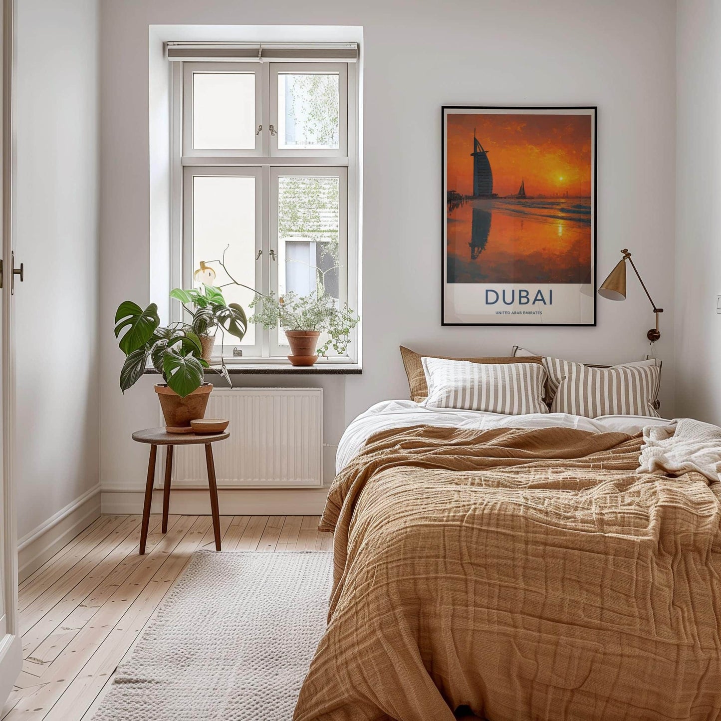 Dubai Poster - United Arab Emirates Scenic Art - Majestic Arabian Sunset Decor