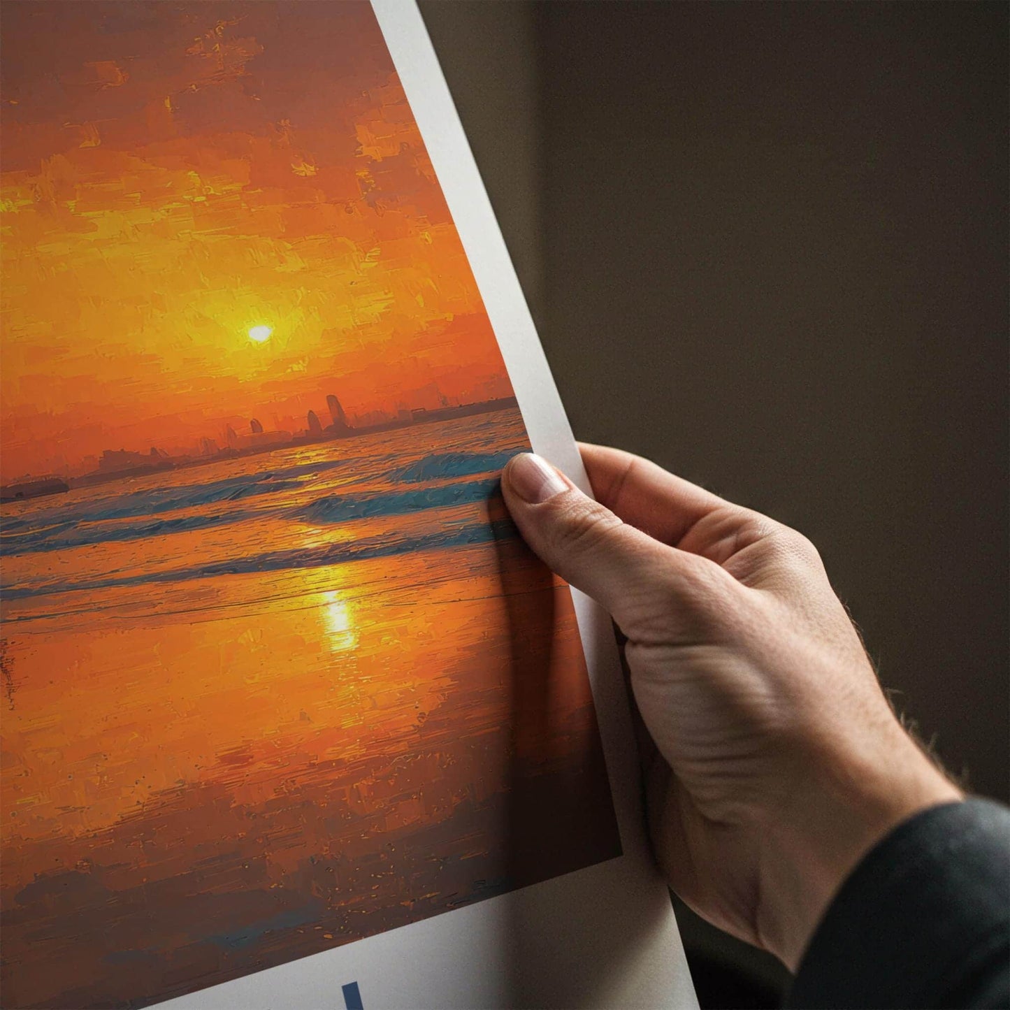 Dubai Poster - United Arab Emirates Scenic Art - Majestic Arabian Sunset Decor