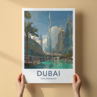 Dubai Poster - United Arab Emirates Tall Cityscape Gallery Art