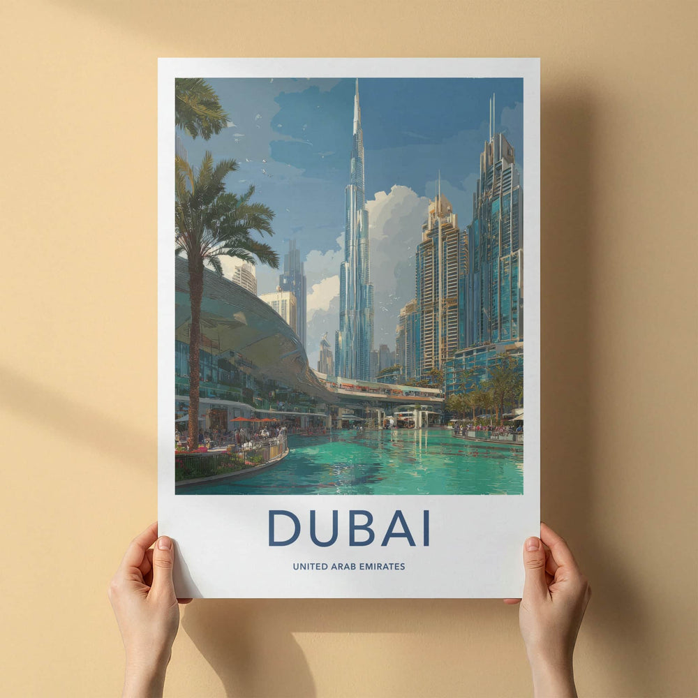 Dubai Poster - United Arab Emirates Tall Cityscape Gallery Art