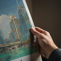 Dubai Poster - United Arab Emirates Tall Cityscape Gallery Art