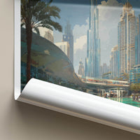 Dubai Poster - United Arab Emirates Tall Cityscape Gallery Art