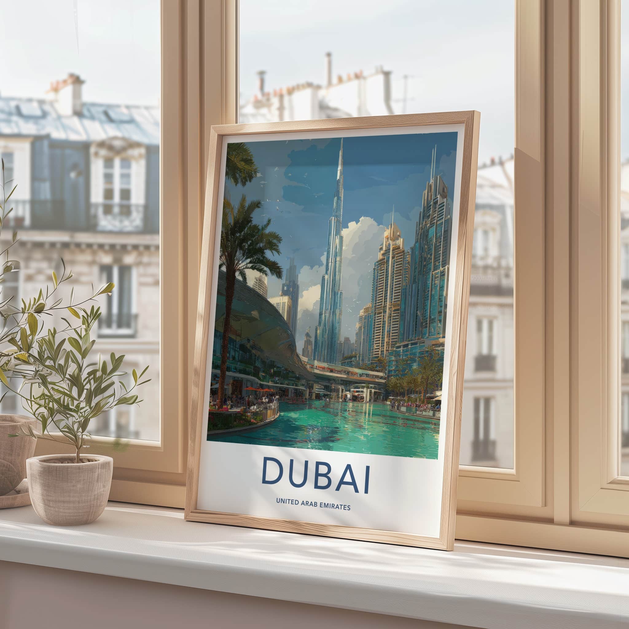 Dubai Poster - United Arab Emirates Tall Cityscape Gallery Art