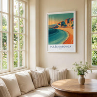 Dubovica Beach Poster - Croatia Travel Art - Coastal Village Beach Home Decor