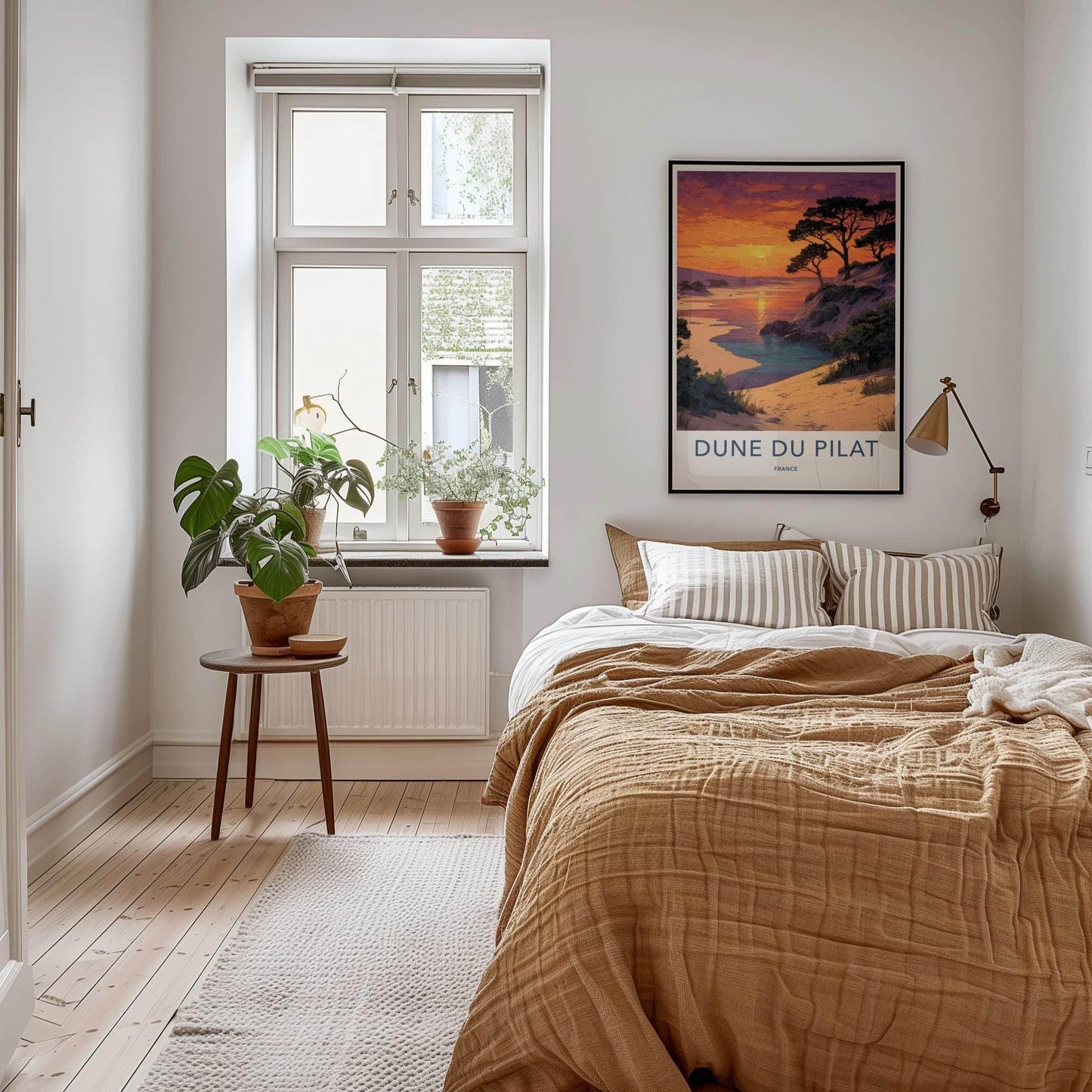 Dune du Pilat Poster - France Travel Art - Sunset Beach Pines Home Decor
