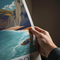 Durdle Door Poster - England Travel Art - Natural Arch Seascape Home Decor