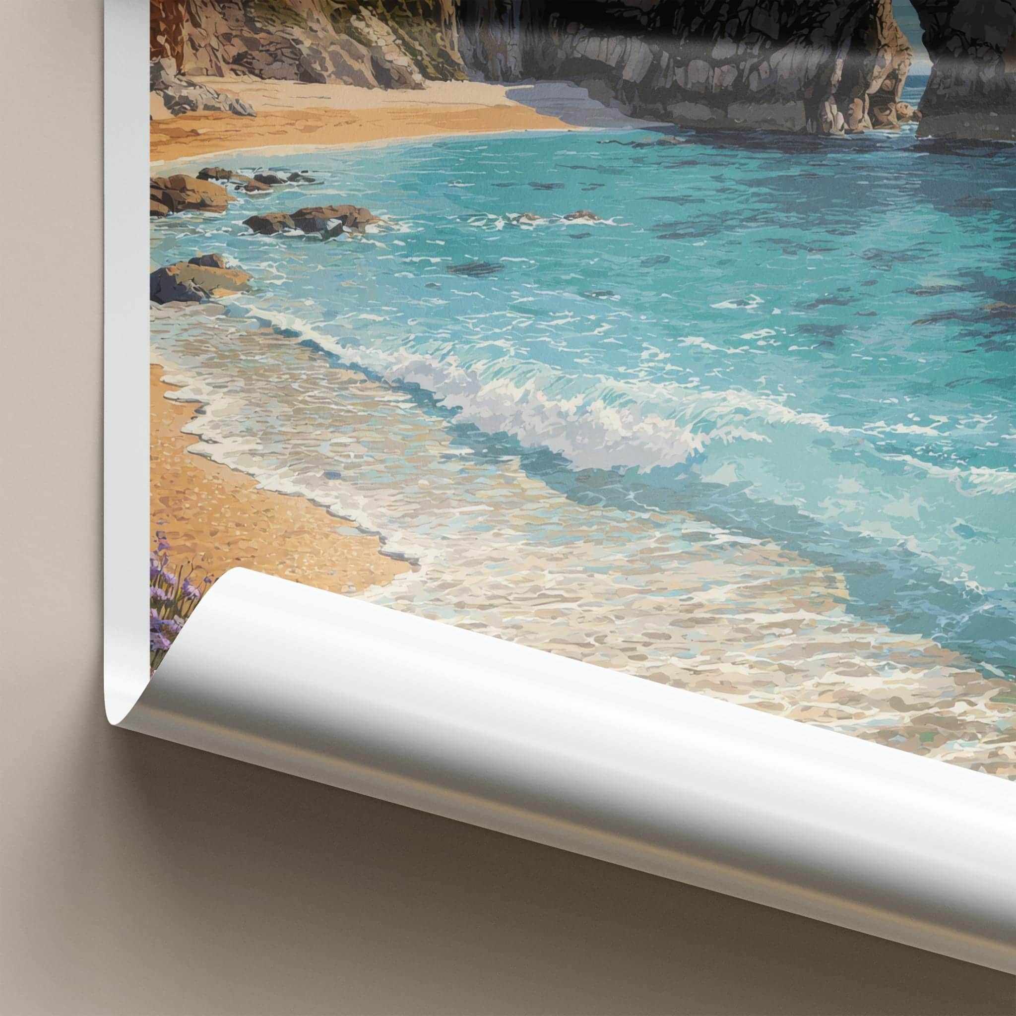 Durdle Door Poster - England Travel Art - Natural Rock Arch Home Decor