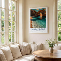 Durdle Door Poster - United Kingdom Travel Art - Coastal Arch Sunset Home Decor