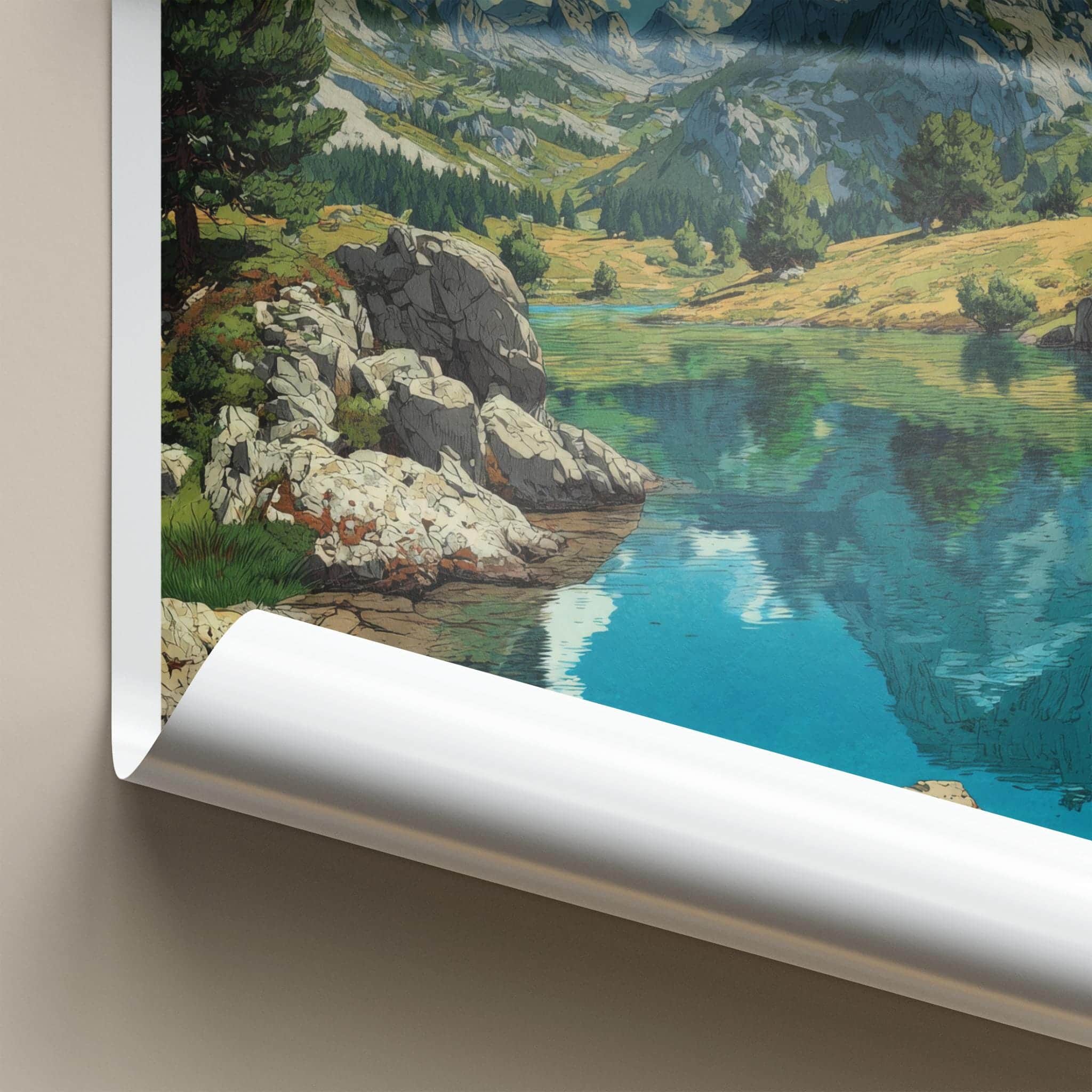 Durmitor Poster - Montenegro Fine Art - Peaceful Alpine Scene Wall Decor