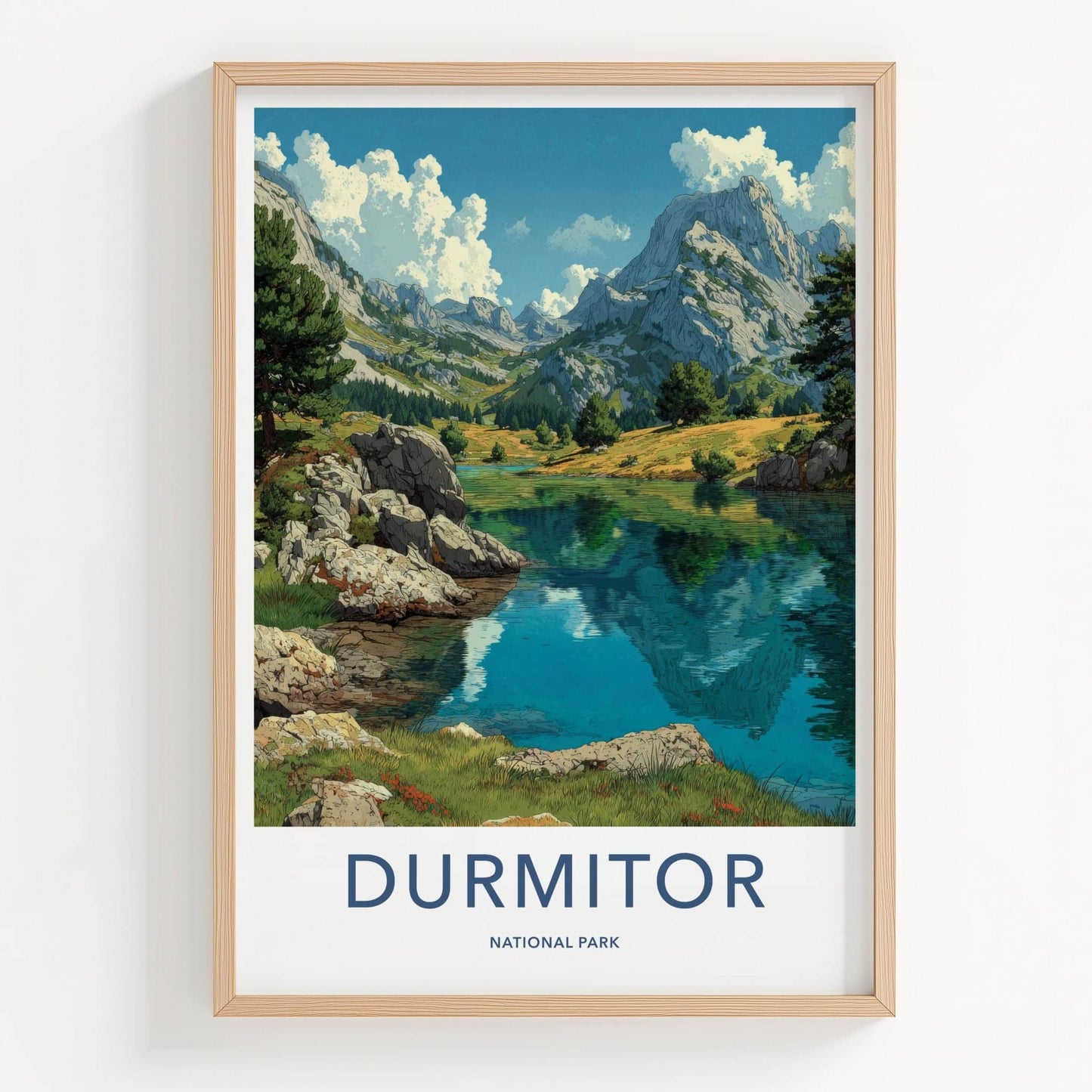 Durmitor Poster - Montenegro Fine Art - Peaceful Alpine Scene Wall Decor