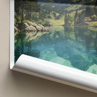 Durmitor Poster - Montenegro Travel Art - serene lake reflection Room Decor