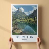 Durmitor Poster - Montenegro Travel Art - Turquoise Alpine Lake Home Decor