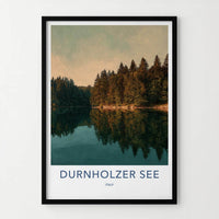 Durnholzer See Poster - Italy Scenic Art - Alpine Lake Reflection Home Decor