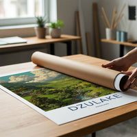 Dzulake Poster Nagaland Lush Terraces Stream Gallery Art