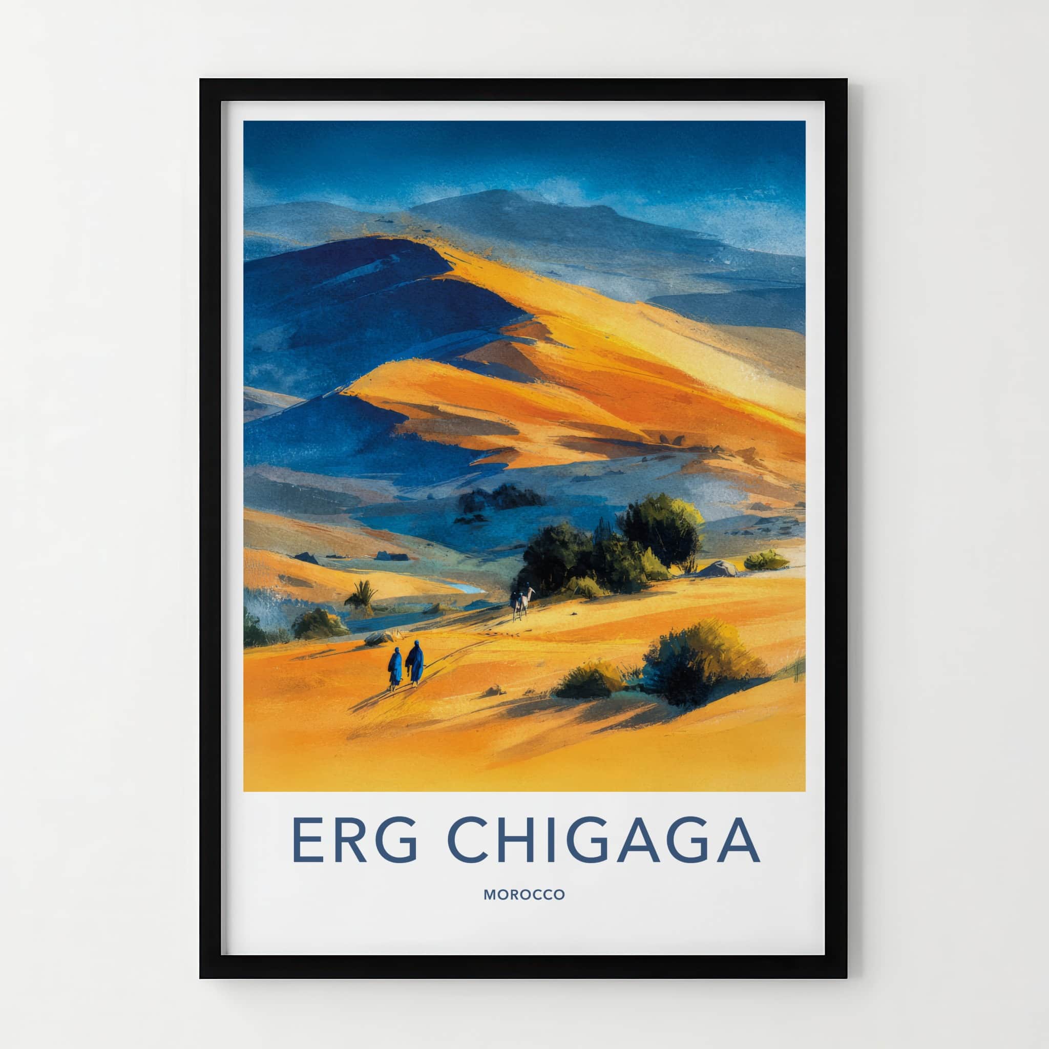 Erg Chigaga Poster - Morocco Travel Print