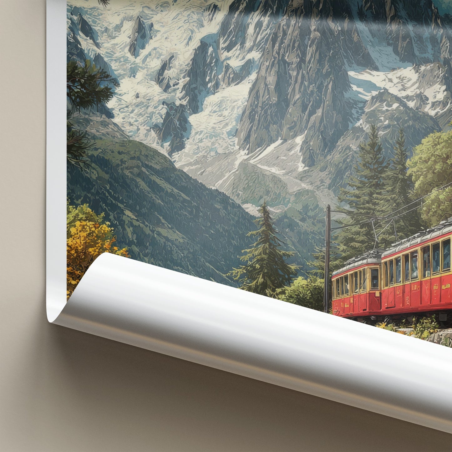 Mont Blanc Poster - France Travel Art
