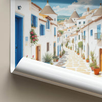 Alberobello Poster - Italy Travel Art - White Trullo Houses Home Decor