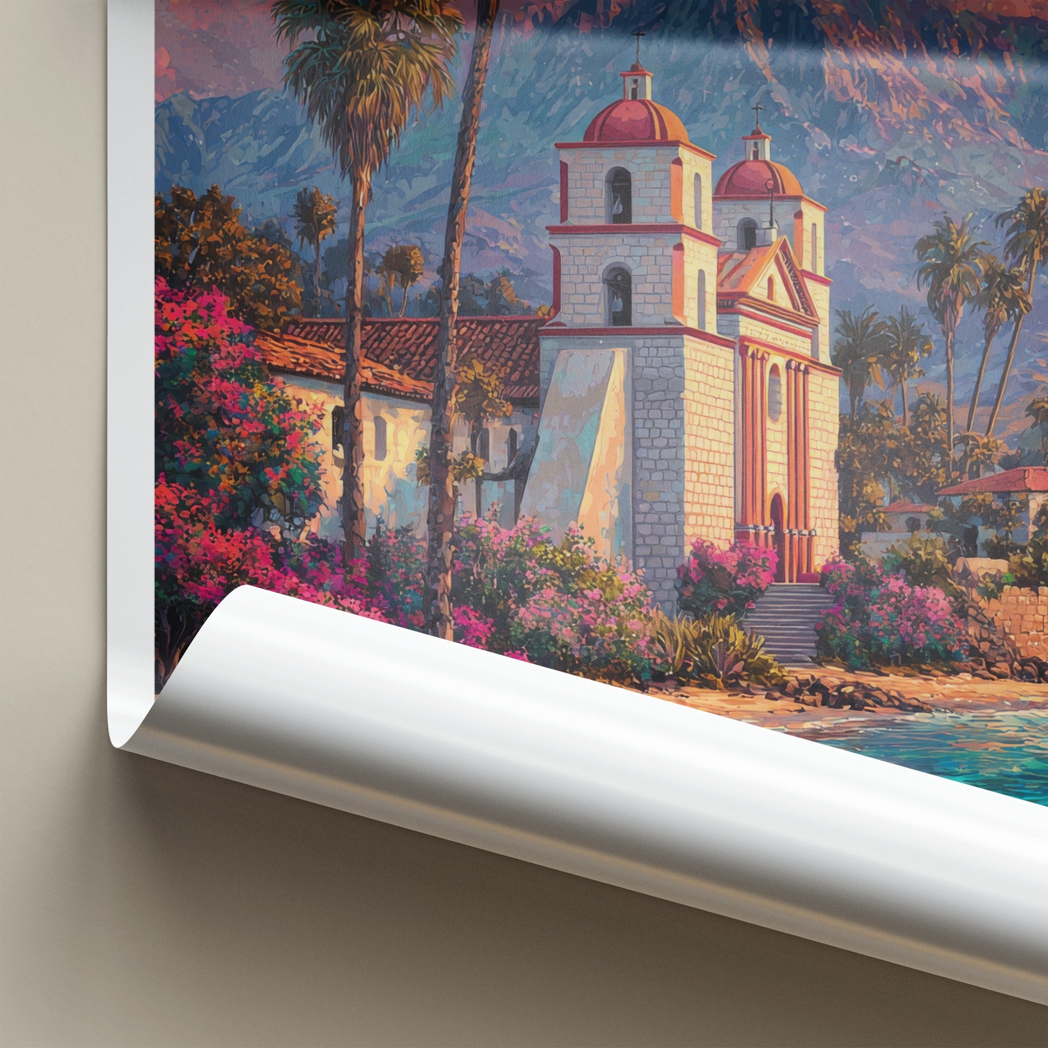 Santa Barbara Poster - California Travel Art