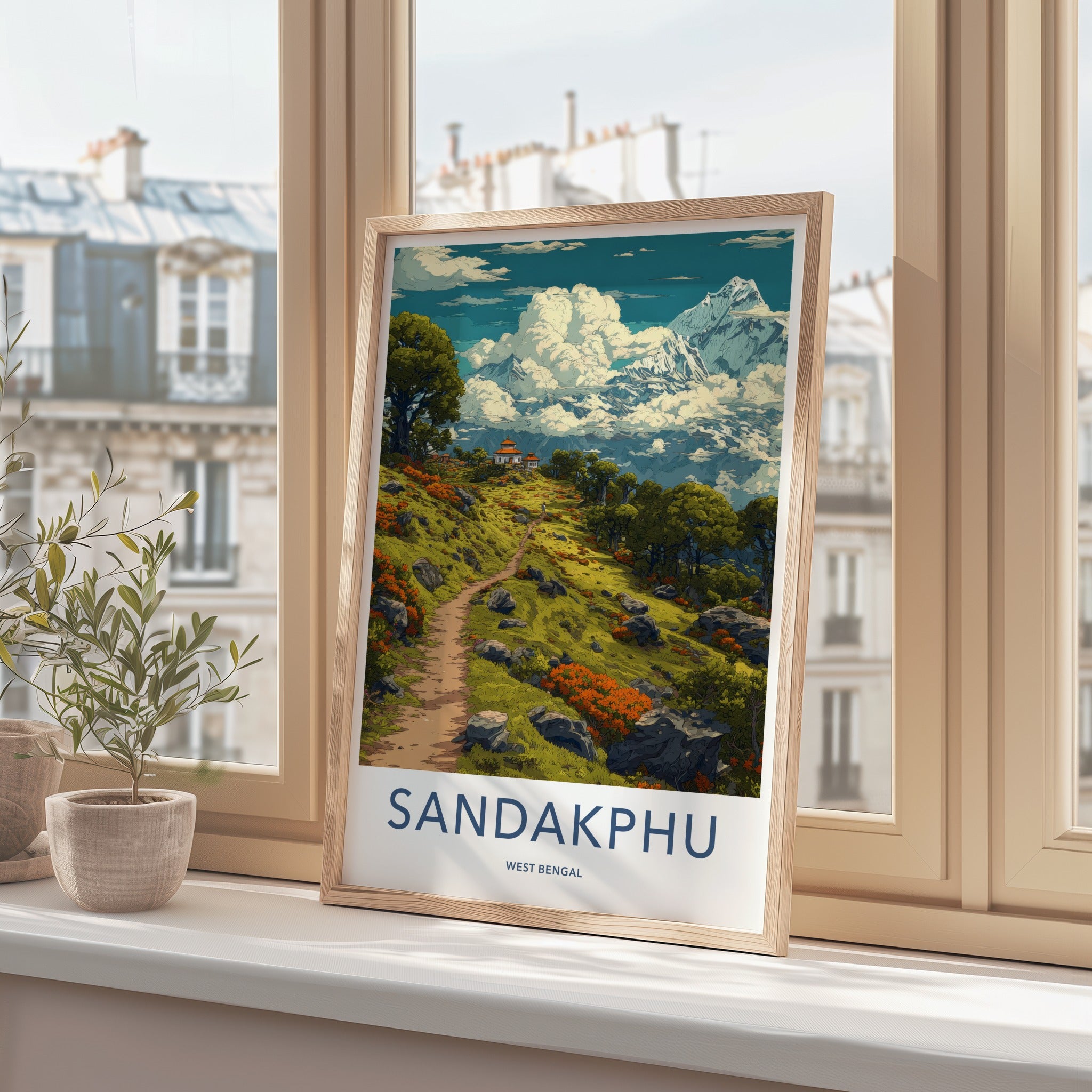 Sandakphu Poster - West Bengal Travel Art