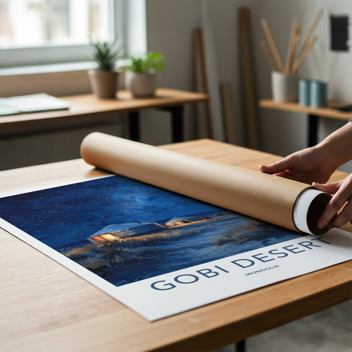 Gobi Desert Poster - Mongolia Wall Art