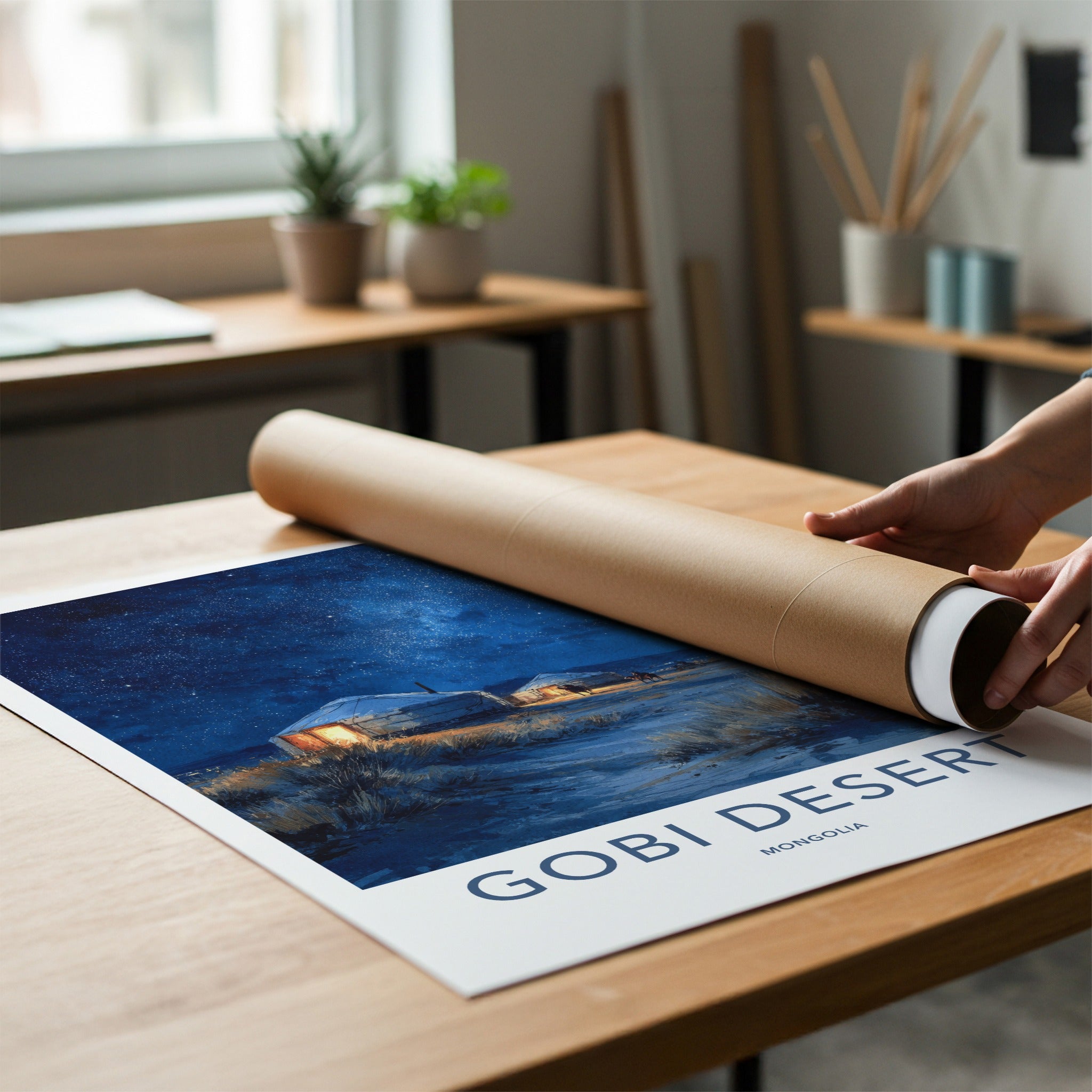 Gobi Desert Poster - Mongolia Wall Art