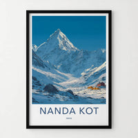 Nanda Kot Poster - India Travel Art