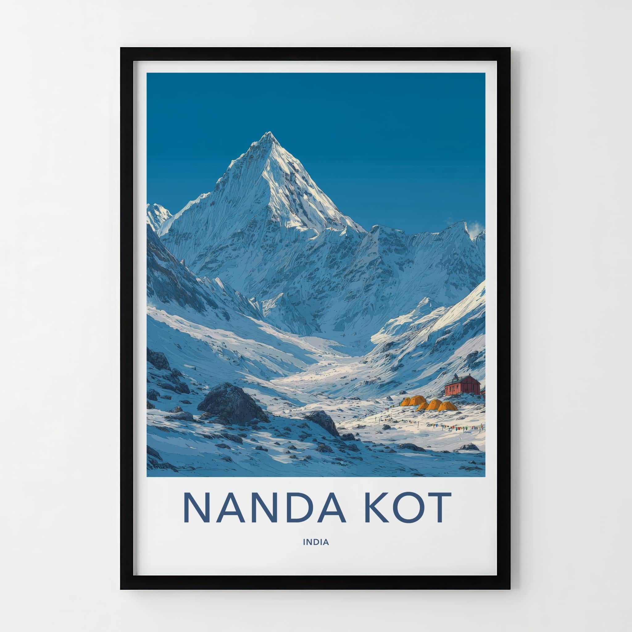 Nanda Kot Poster - India Travel Art