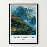 Mount Wudang Poster - China Travel Art