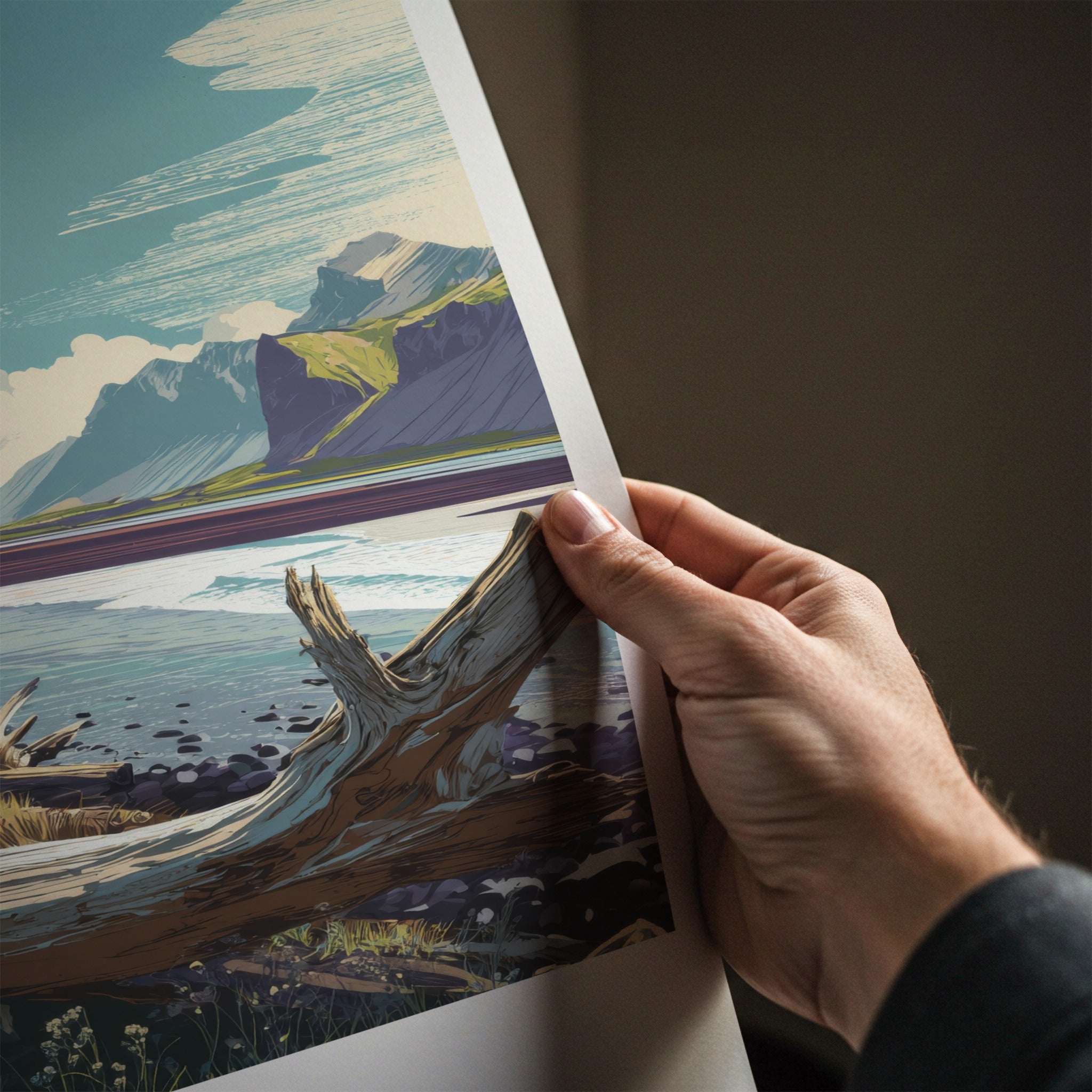 Gasir Poster - Iceland Travel Print