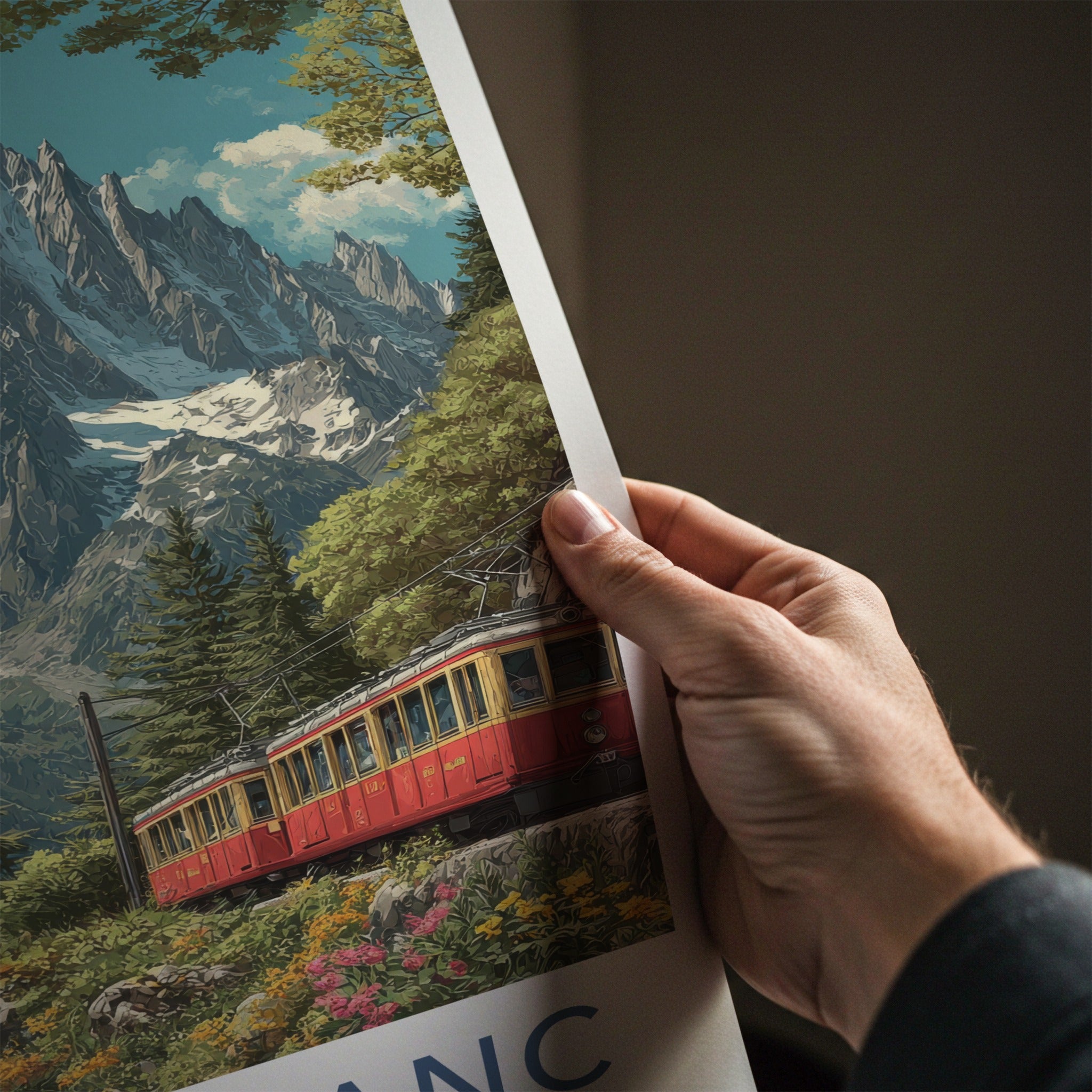Mont Blanc Poster - France Travel Art