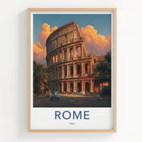 Rome Poster - Italy Travel Art