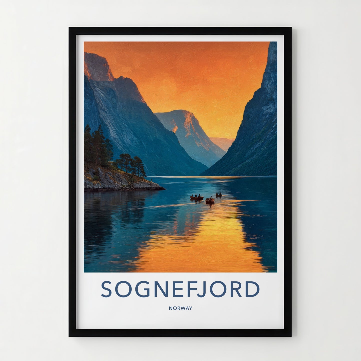 Sognefjord Poster - Norway Art