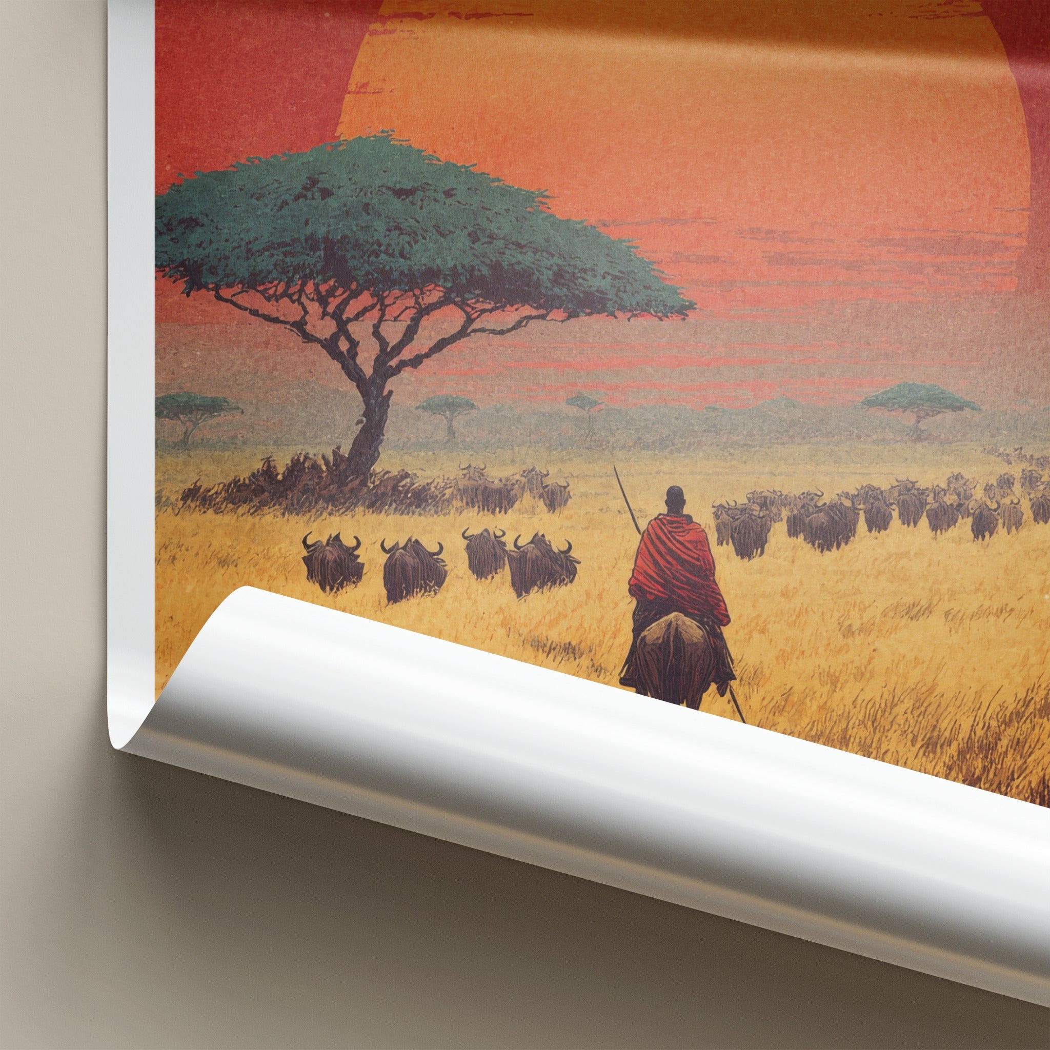 Serengeti Poster - Tanzania Art