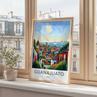 Guanajuato Poster - Mexico Travel Art