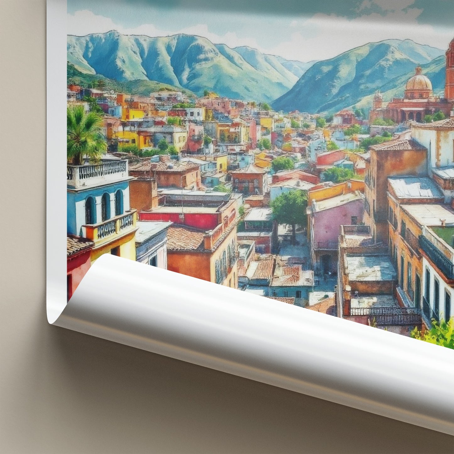Guanajuato Poster - Mexico Travel Art