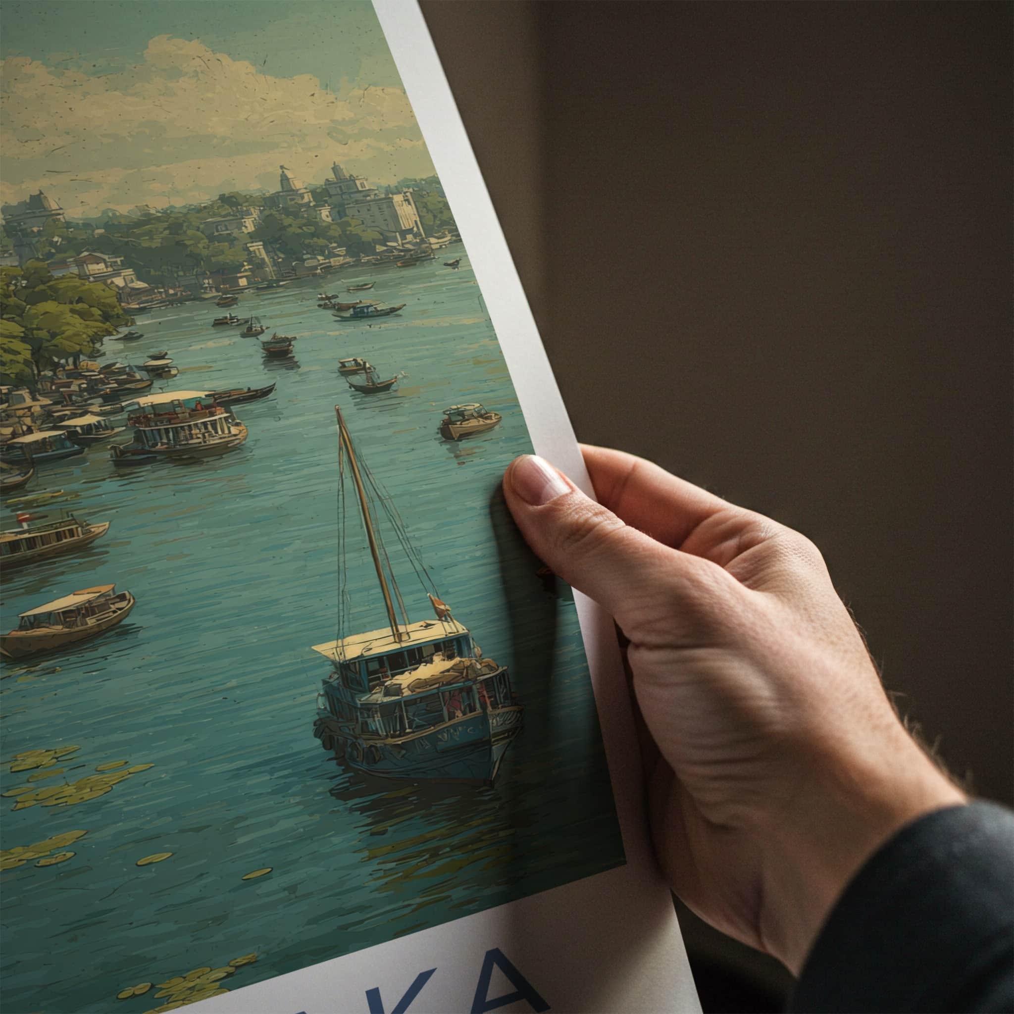 Old Dhaka Poster - Bangladesh Travel Art