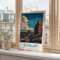 Eggum Poster - Norway Framed Print - Ancient Stone Ruins Gallery Art