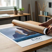 Eidi Poster - Faroe Islands Travel Art - Tall Sea Stacks Home Decor