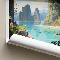 El Nido Poster - Philippines Travel Art - Clear Lagoon Boats Home Decor