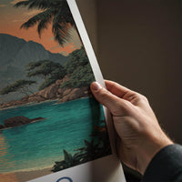 El Nido Poster - Philippines Travel Art - Island Ocean Sunset Home Decor
