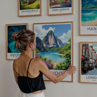 El Nido Poster - Philippines Travel Art - Lush Island Cove Home Decor