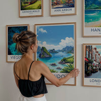 El Nido Poster - Philippines Travel Art - Lush Island Lagoon Home Decor