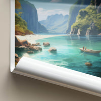 El Nido Poster - Philippines Travel Art - Tropical Beach Vista Home Decor