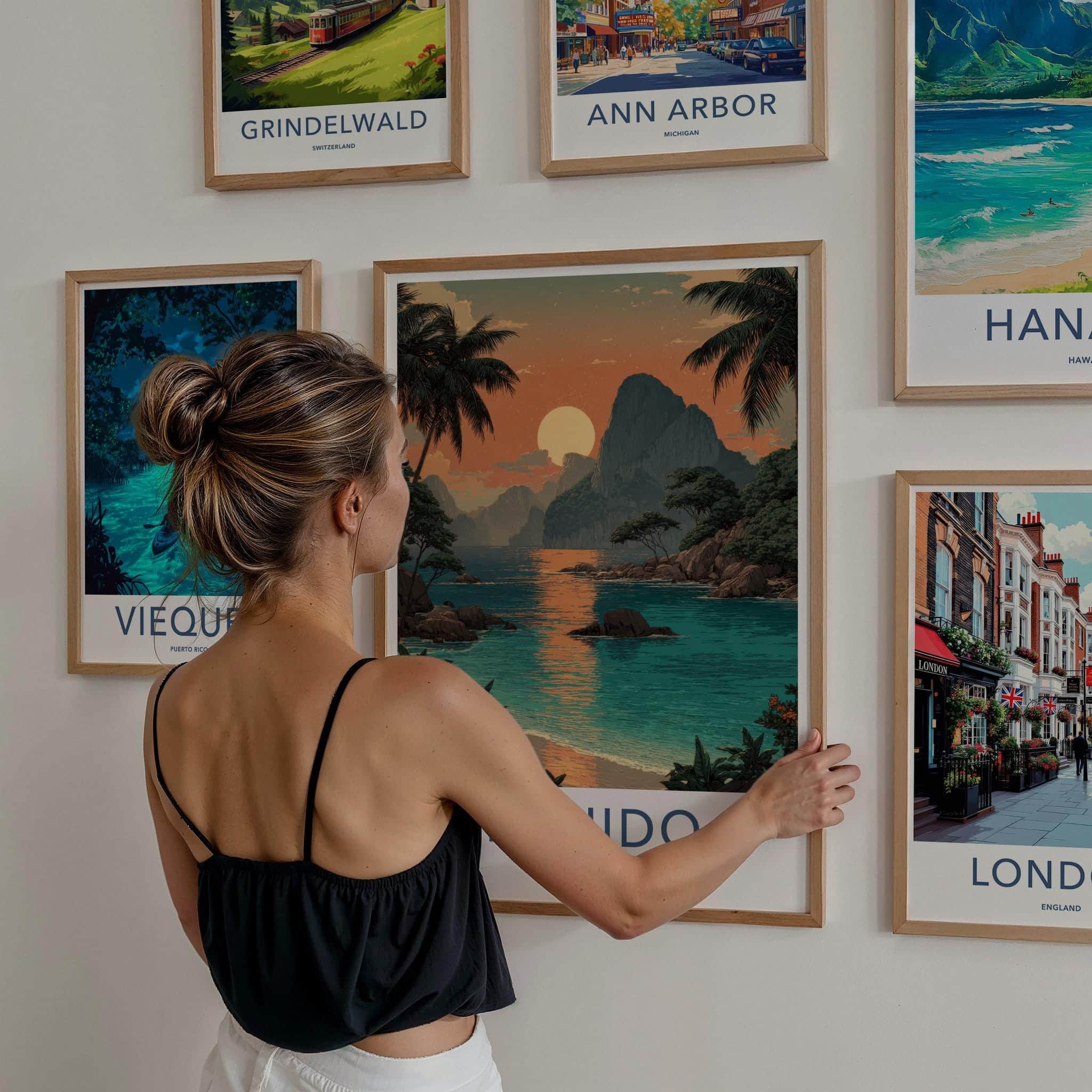 El Nido Poster - Philippines Travel Art - Vibrant Island Lagoon Home Decor