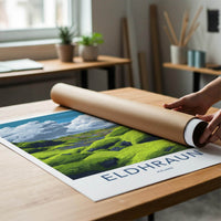 Eldhraun Poster - Iceland Travel Print - Volcanic moss landscape Wall Decor